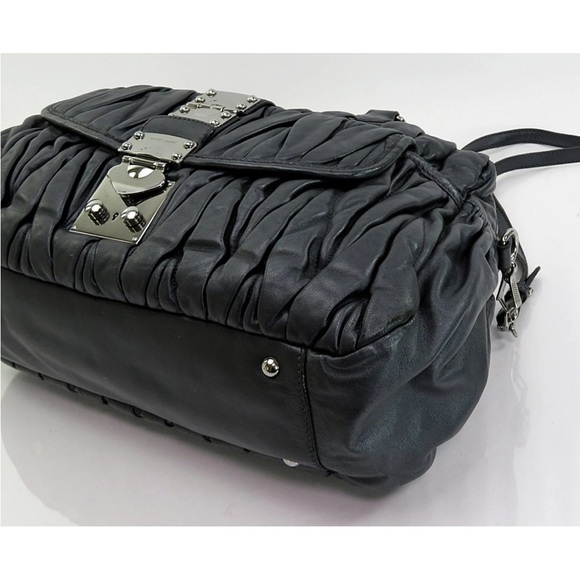 Miu Miu Black Leather Satchel - Picture 5 of 14